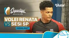 Highlight | Quarter Final - Volei Renata vs Sesi SP | Brazilian Men's Volleyball League 2021/2022