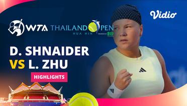 Final: Diana Shnaider vs Lin Zhu - Highlights | WTA Thailand Open 2024