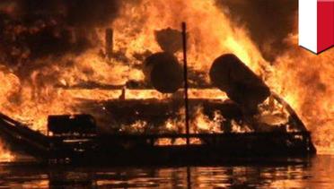Kebakaran di Pelabuhan Benoa, 40 kapal terbakar - TomoNews