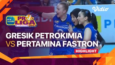 Highlights | Final Four Putri: Gresik Petrokimia Pupuk Indonesia vs Jakarta Pertamina Fastron | PLN Mobile Proliga Putri 2023