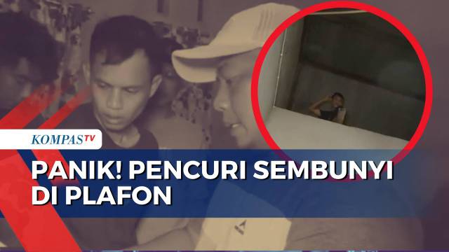 Panik! Takut Ditangkap Pencuri Aki Alat Berat Sembunyi di Plafon | BERITA UTAMA