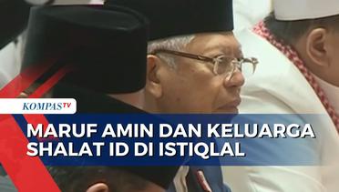 Wapres Maruf Amin dan Keluarga Shalat Idulfitri di Masjid Istiqlal Jakarta