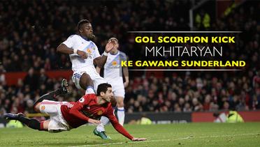 Ini Gol Scorpion Kick Henrikh Mkhitaryan saat Manchester United Menang atas Sunderland
