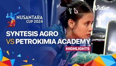 Putri: Syntesis Agro Volley Club vs Petrokimia Academy Volleyball - Highlights | Nusantara Cup 2024