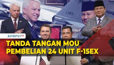 Momen Prabowo Saksikan MoU Pembelian 24 Jet Tempur F-15EX dari Amerika Serikat