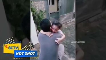 Haru! Video Pertemuan Ayah dan Anak Terpisah Setelah 1 Tahun - Hot Shot