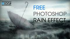 Free Photoshop Rain Effects Template