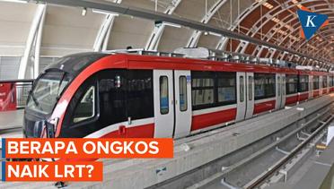 Segini Tarif LRT Jabodebek jika Sudah Beroperasi