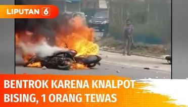 Viral! Kesal Suara Knalpot Bising, Sejumlah Kendaraan Ini Dibakar Massa di Tengah Jalan! | Liputan 6