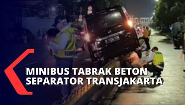 Sebuah Mobil Tabrak Separator Bus Transjakarta di Matraman, Diduga Akibat Sopir Mengantuk!