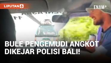 Pusing! WNA Jadi Sopir Angkot di Bali Ditilang Polisi