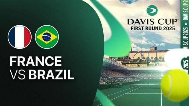 France vs Brazil - Full Match | Davis Cup First Round 2025