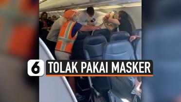 Penumpang Pesawat Buat Keributan Karena Tolak Pakai Masker