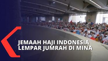 Jemaah Indonesia Laksanakaan Lempar Jumrah di Kawasan Mina