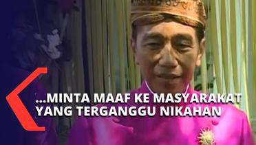 Presiden Jokowi Minta Maaf kepada Masyarakat yang Terganggu oleh Pernikahan Kaesang-Erina