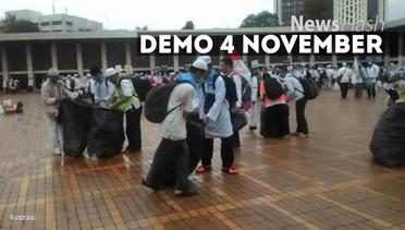NEWS FLASH: Demonstran 4 November Bersihkan Mesjid Istiqlal