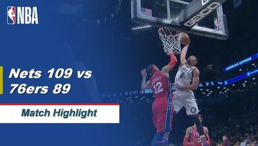 NBA I Match Highlight : Brooklyn Nets 109 vs Philadelphia 76ers 89