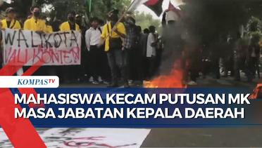 Demo Mahasiswa Bogor Soal Putusan MK Tentang Masa Jabatan Kepala Daerah Diwarnai Kericuhan