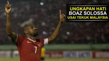 Ungkapan Hati Boaz Solossa Usai Indonesia Tekuk Malaysia 3-0