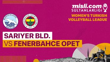 Full Match | Sariyer BLD. vs Fenerbahce Opet | Turkish Women's Volleyball League 2022/2023