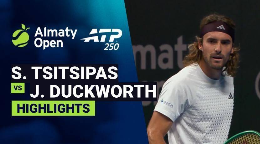 Stefanos Tsitsipas vs James Duckworth - Quarterfinal | ATP 250: Almaty Open 2026