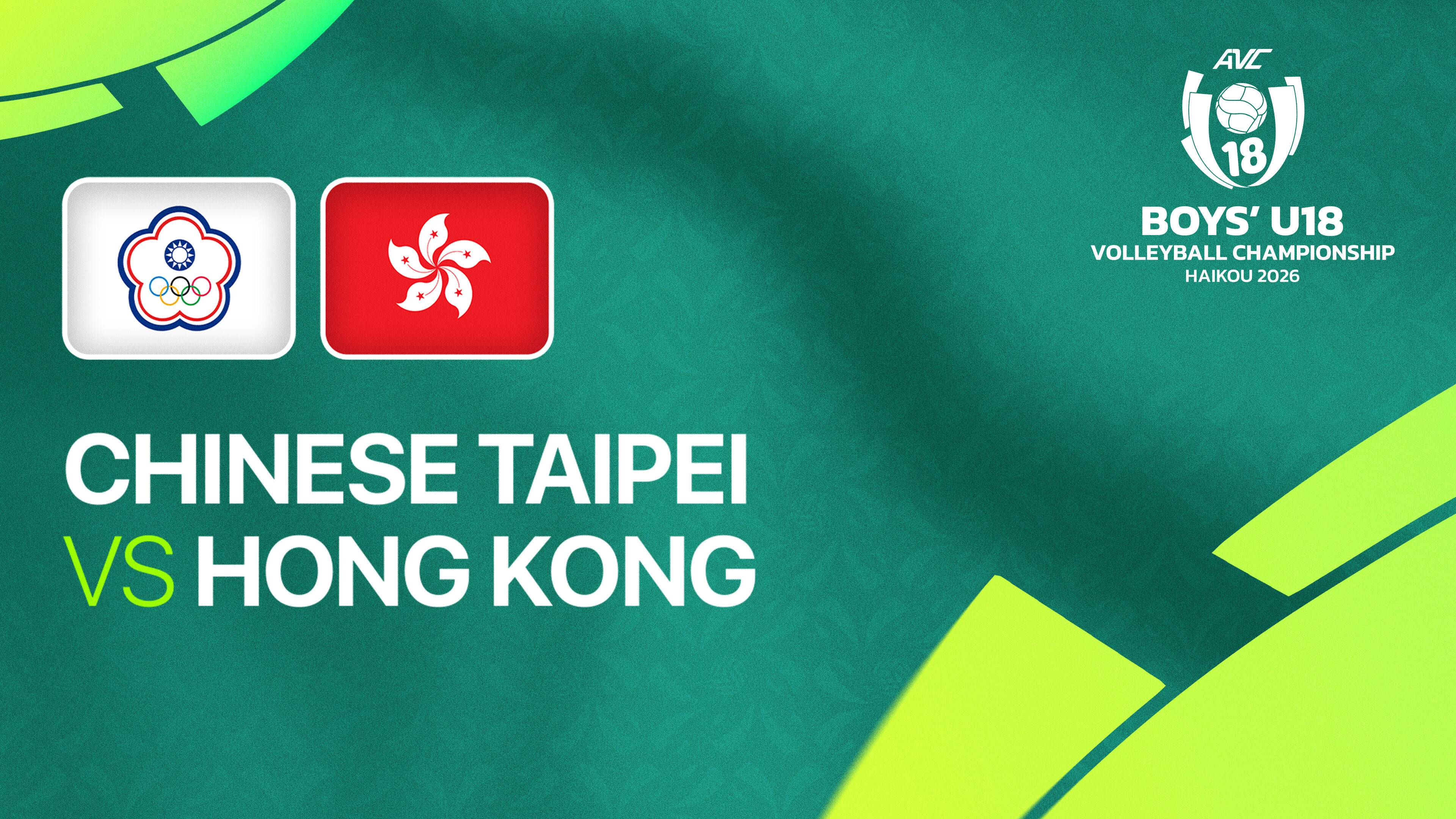 Chinese Taipei vs Hong Kong