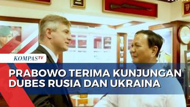 Menhan Prabowo Terima Kunjungan Duta Besar Rusia dan Ukraina untuk Indonesia