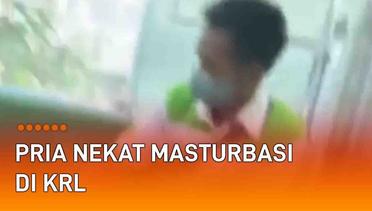 Viral Pria Nekat Masturbasi di KRL, Sudah Ditangkap Petugas