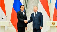 Pernyataan Pers Presiden Jokowi dan Presiden Putin, Moskow, 30 Juni 2022