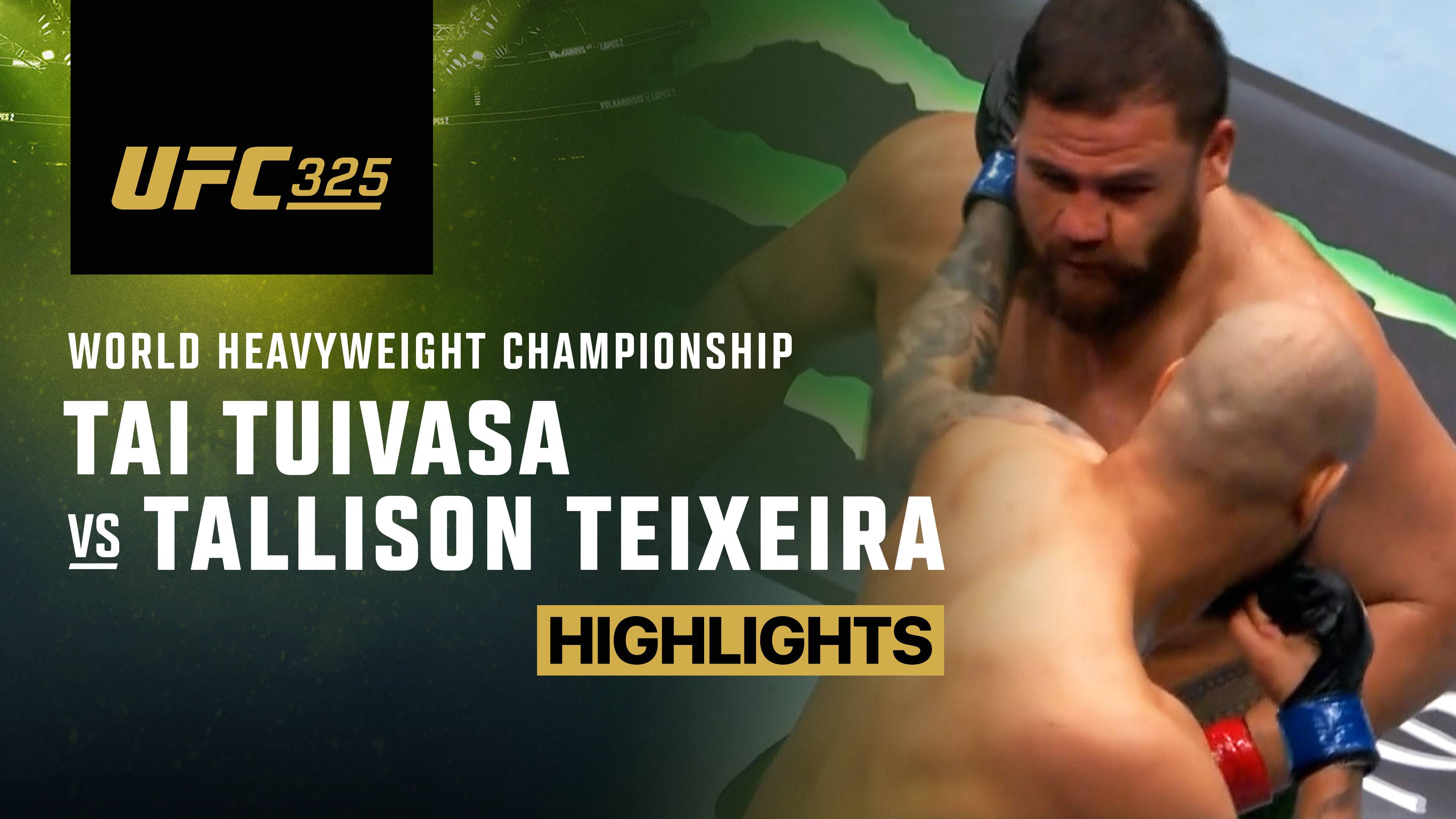 Tai Tuivasa vs Tallison Teixeira - Heavyweight | UFC 325