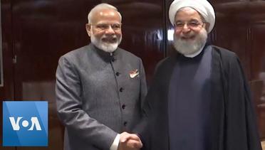 Indian PM Modi Meets Iran’s Rouhani at UNGA