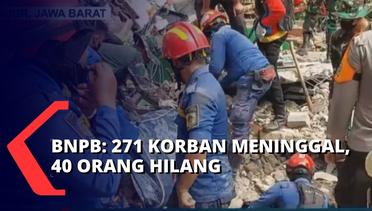 Data Korban Gempa Cianjur, BNPB Catat Ada 271 Orang Meninggal dan 40 Hilang
