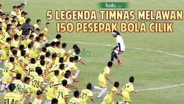 Fantastis, 5 Legenda Timnas Indonesia Diserbu 150 Pesepak Bola Cilik