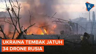 Ukraina Klaim Hancurkan 34 Drone Rusia