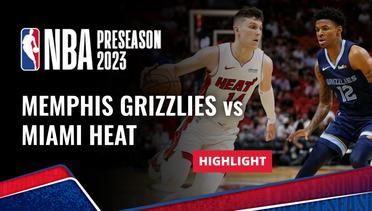 Memphis Grizzlies vs Miami Heat - Highlights | NBA Preseason 2023