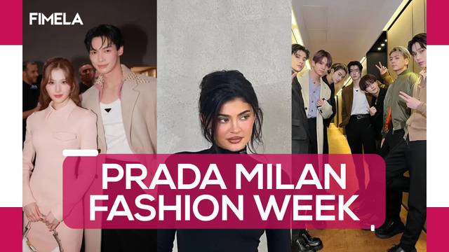 Adu Gaya Para Selebritis Dunia di Prada Milan Fashion Week