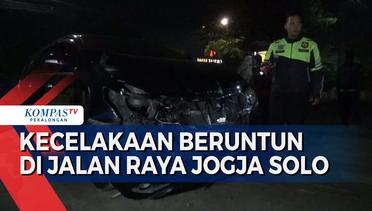 Kecelakaan Beruntun di Jalan Raya Jogja Solo, 4 Mobil dan 1 Bus Terlibat