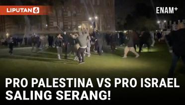 Bentrok Mahasiswa Pro Palestina vs Pro Israel Di Universitas California