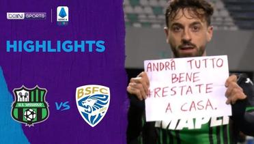 Match Highlight | Sassuolo 3 vs 0 Brescia | Serie A 2020
