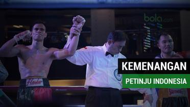 Laga Kemenangan Petinju Indonesia atas Thailand di Mahkota Boxing Super Series