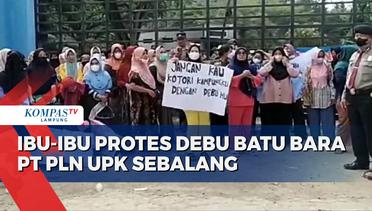 Ibu-Ibu Demo, Protes Debu Batu Bara PT PLN UPK Sebalang Sebabkan Masalah Kesehatan