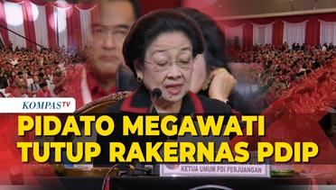 [FULL] Megawati Bicara Soal Politik Pangan Hingga Petugas Partai Tutup Rakernas PDIP