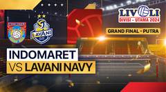 Putra: Indomaret vs Lavani Navy - Grand Final - Full Match | Livoli Divisi Utama 2024
