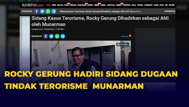 Rocky Gerung jadi Saksi Meringankan di Sidang Dugaan Tindak Pidana Terorisme Munarman