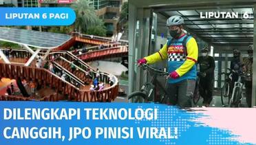 Canggih! JPO Pinisi Dilengkapi Teknologi Mutakhir, Jadi Jembatan Viral! | Liputan 6