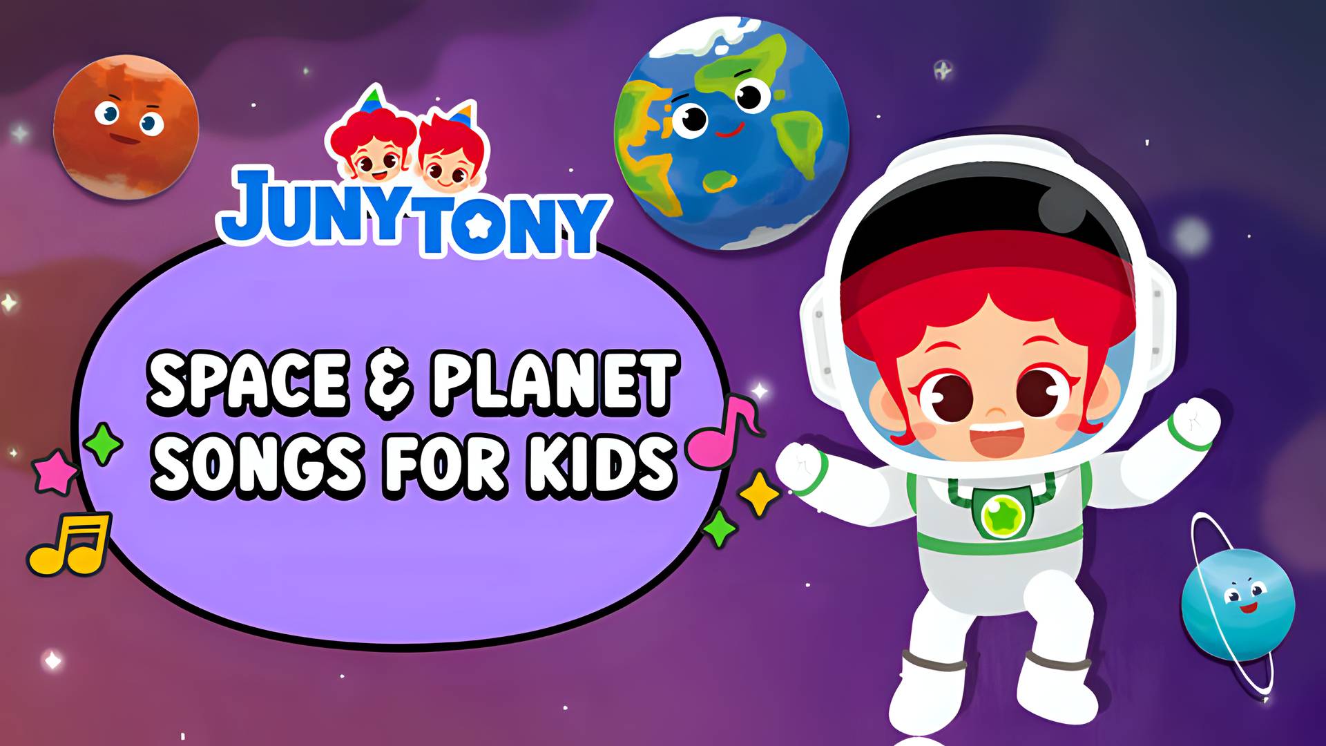 JunyTony - Space & Planet Songs for Kids