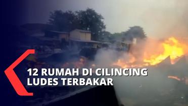 Diduga Korsleting Listrik, Api Lahap 12 Rumah dan 3 Unit Perahu Nelayan di Cilincing!