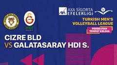 Full Match | Perebutan Tempat Kelima: Cizre Bld vs Galatasaray HDI Sigorta | Men's Turkish League