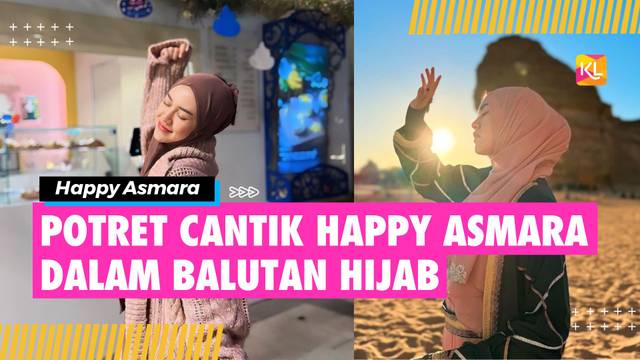 Go Public dengan Gilga Sahid, 8 Potret Happy Asmara dalam Balutan Hijab - Cantik dan Elegan