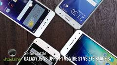 Galaxy J5 vs F1 vs VIBE S1 vs Blade S7 - Selfie Battle
